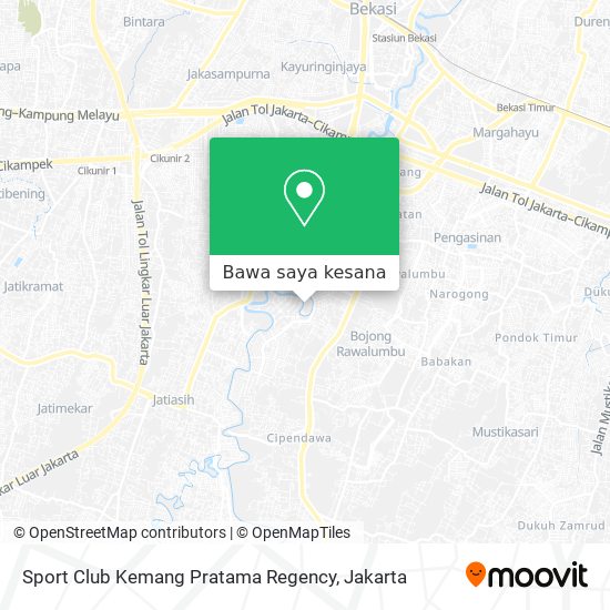 Peta Sport Club Kemang Pratama Regency