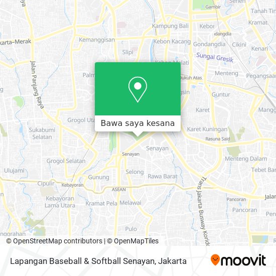 Peta Lapangan Baseball & Softball Senayan