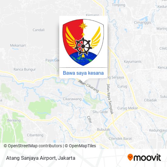 Peta Atang Sanjaya Airport