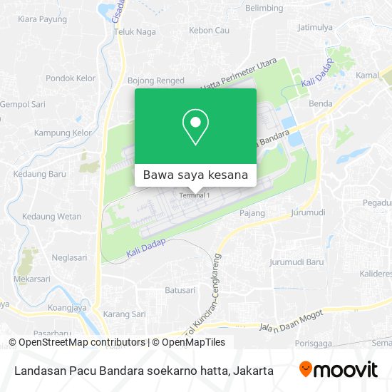 Peta Landasan Pacu Bandara soekarno hatta