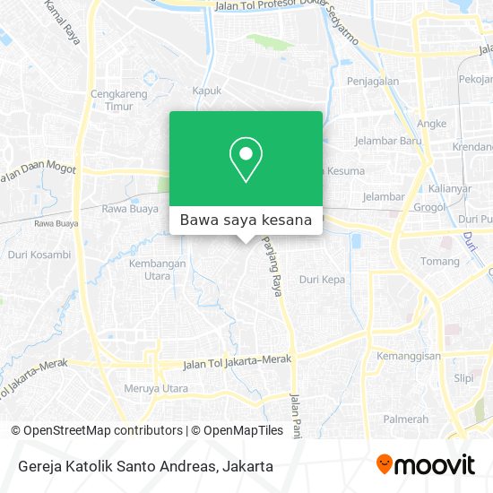 Peta Gereja Katolik Santo Andreas