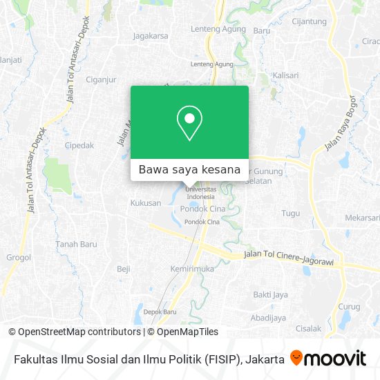 Peta Fakultas Ilmu Sosial dan Ilmu Politik (FISIP)