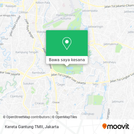 Peta Kereta Gantung TMII