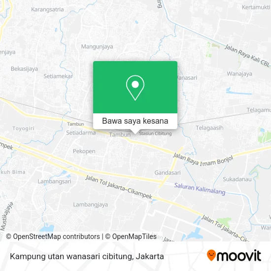 Peta Kampung utan wanasari cibitung