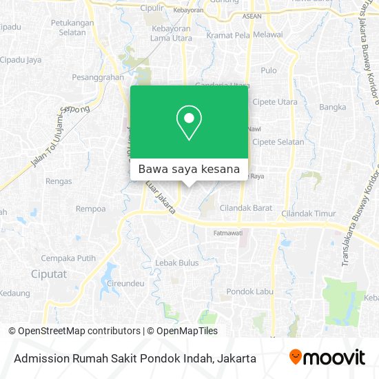 Peta Admission Rumah Sakit Pondok Indah