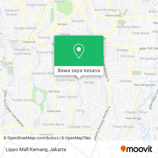 Peta Lippo Mall Kemang