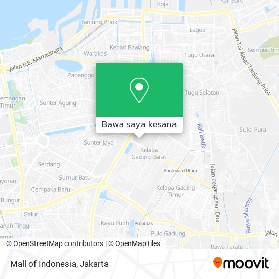 Peta Mall of Indonesia