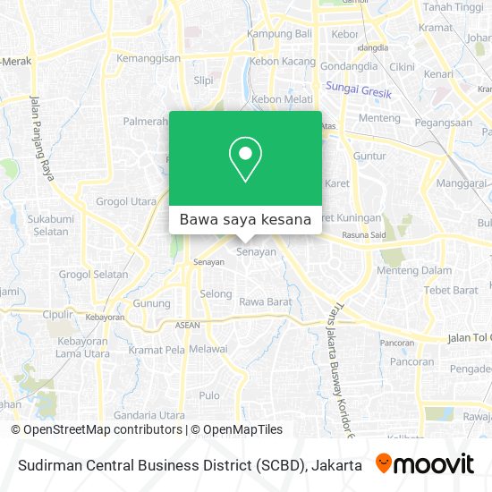 Peta Sudirman Central Business District (SCBD)