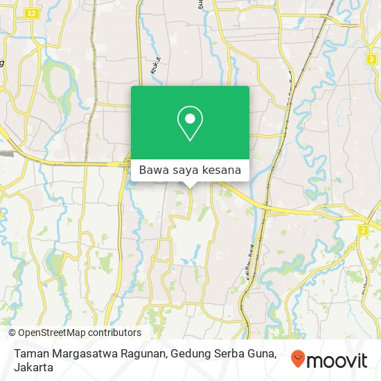 Peta Taman  Margasatwa Ragunan, Gedung Serba Guna