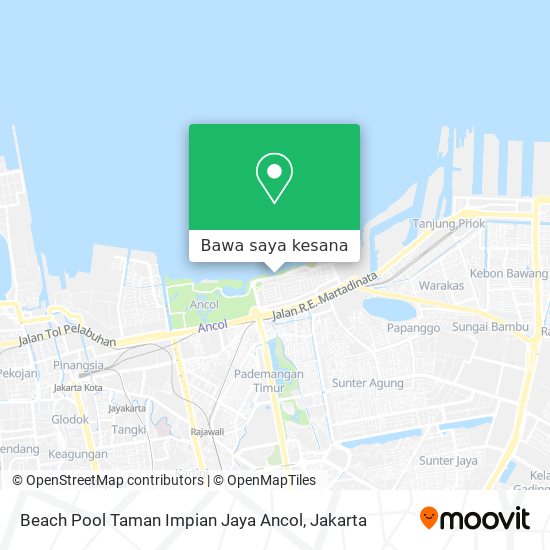 Peta Beach Pool Taman Impian Jaya Ancol