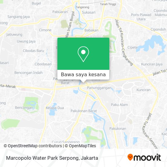 Peta Marcopolo Water Park Serpong