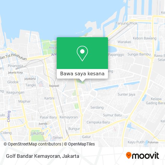 Peta Golf Bandar Kemayoran