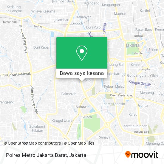 Peta Polres Metro Jakarta Barat