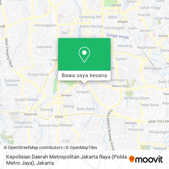 Peta Kepolisian Daerah Metropolitan Jakarta Raya (Polda Metro Jaya)