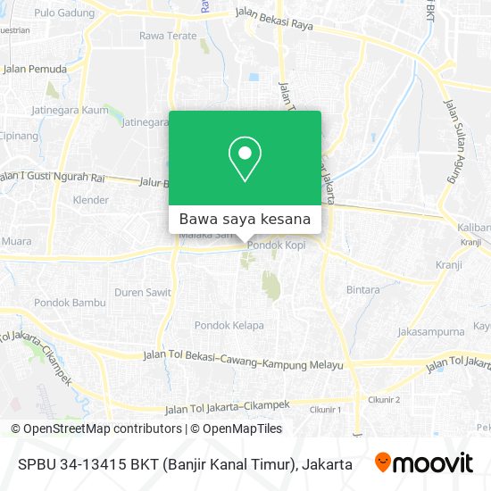 Peta SPBU 34-13415 BKT (Banjir Kanal Timur)