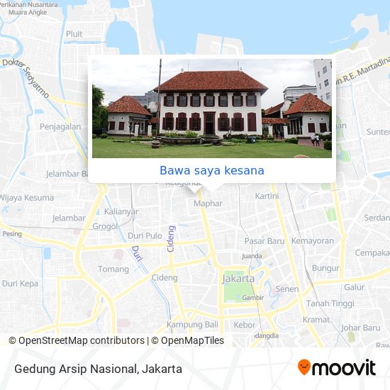 Peta Gedung Arsip Nasional