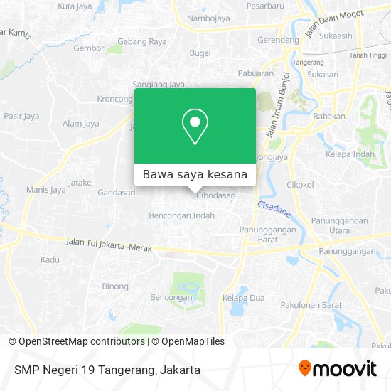 Peta SMP Negeri 19 Tangerang