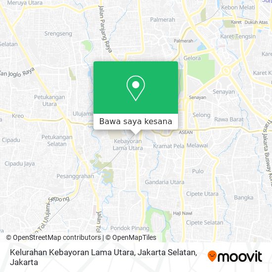 Peta Kelurahan Kebayoran Lama Utara, Jakarta Selatan