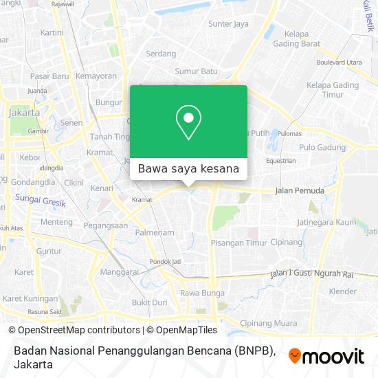 Peta Badan Nasional Penanggulangan Bencana (BNPB)