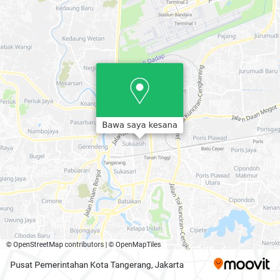 Peta Pusat Pemerintahan Kota Tangerang