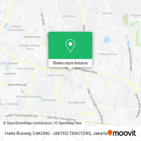 Peta Halte Busway CAKUNG - UNITED TRACTORS
