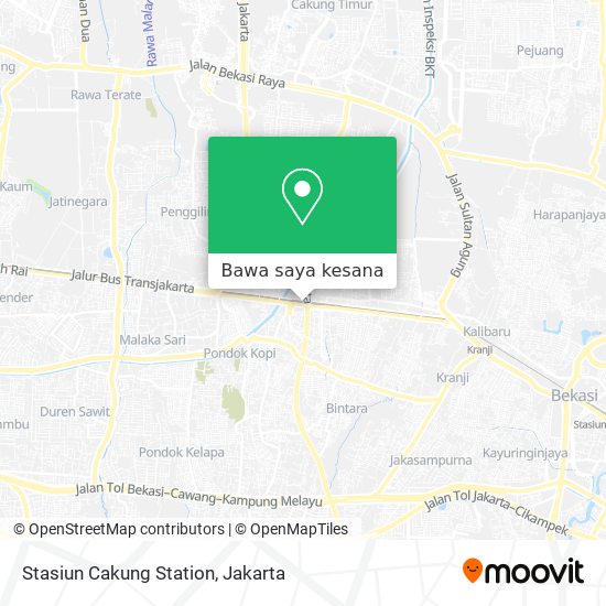 Peta Stasiun Cakung Station