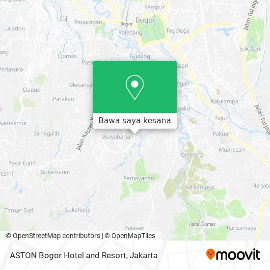 Peta ASTON Bogor Hotel and Resort