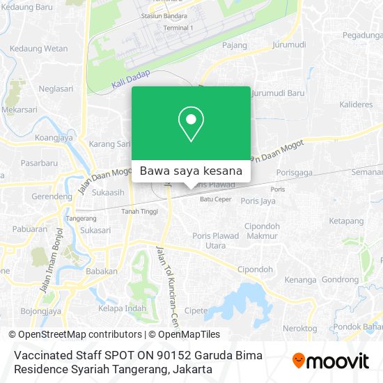 Peta Vaccinated Staff SPOT ON 90152 Garuda Bima Residence Syariah Tangerang