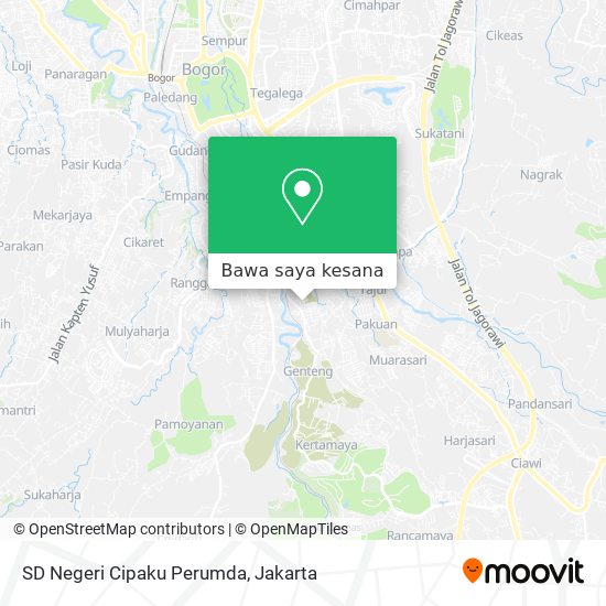 Peta SD Negeri Cipaku Perumda