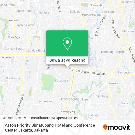 Peta Aston Priority Simatupang Hotel and Conference Center Jakarta