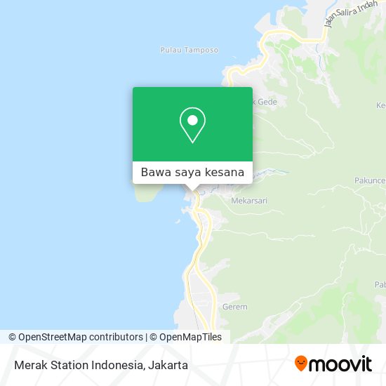 Peta Merak Station Indonesia