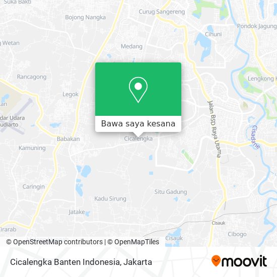 Peta Cicalengka Banten Indonesia