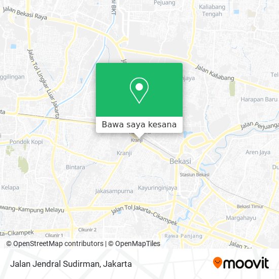 Peta Jalan Jendral Sudirman