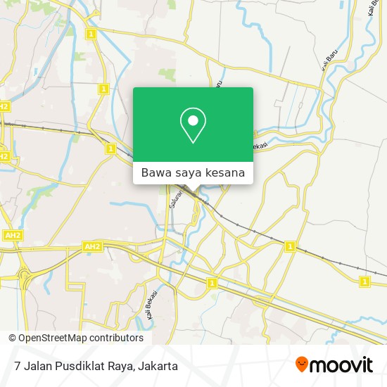 Peta 7 Jalan Pusdiklat Raya