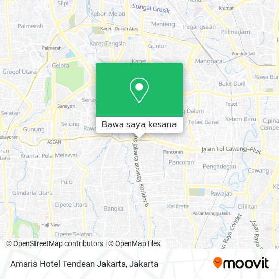 Peta Amaris Hotel Tendean Jakarta