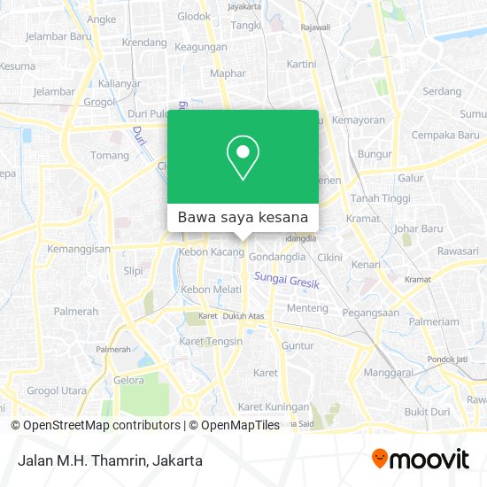 Peta Jalan M.H. Thamrin