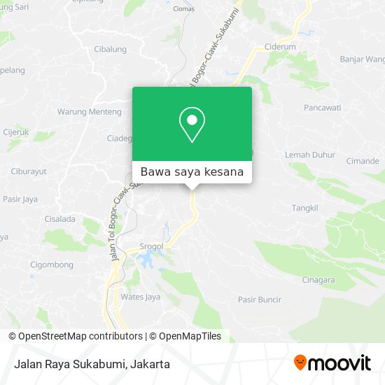 Peta Jalan Raya Sukabumi