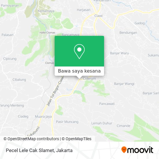 Peta Pecel Lele Cak Slamet