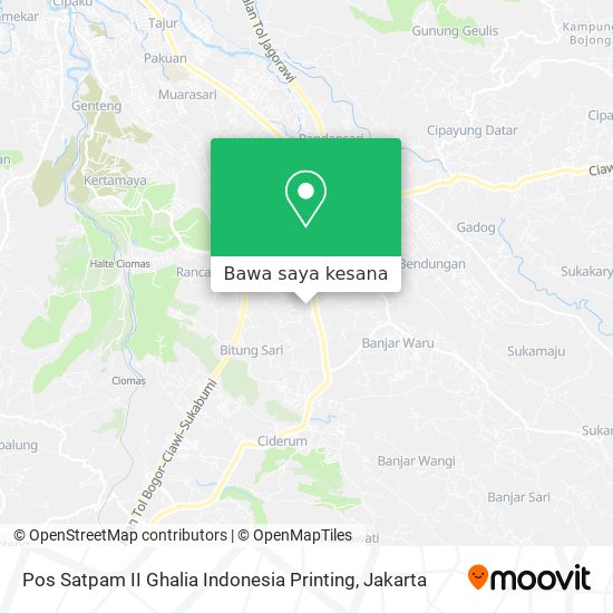 Peta Pos Satpam II Ghalia Indonesia Printing