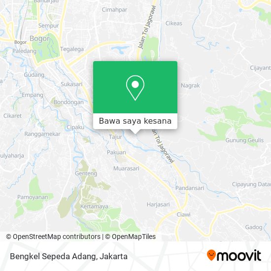 Peta Bengkel Sepeda Adang
