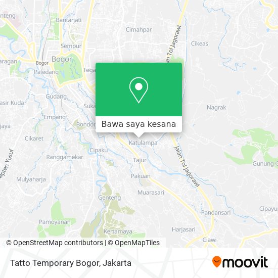 Peta Tatto Temporary Bogor