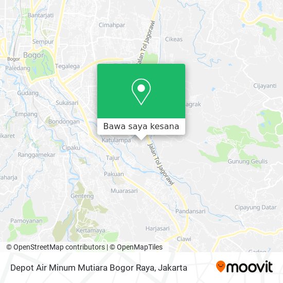 Peta Depot Air Minum Mutiara Bogor Raya