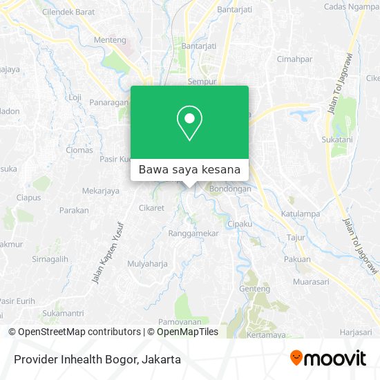 Peta Provider Inhealth Bogor