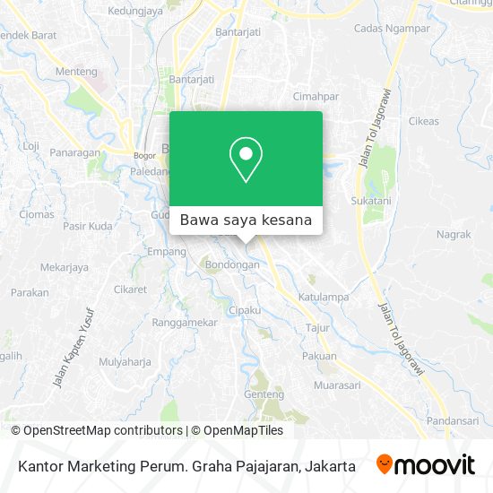 Peta Kantor Marketing Perum. Graha Pajajaran