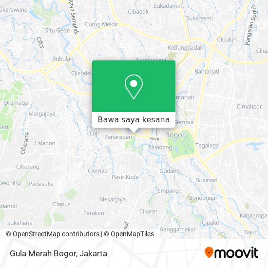 Peta Gula Merah Bogor