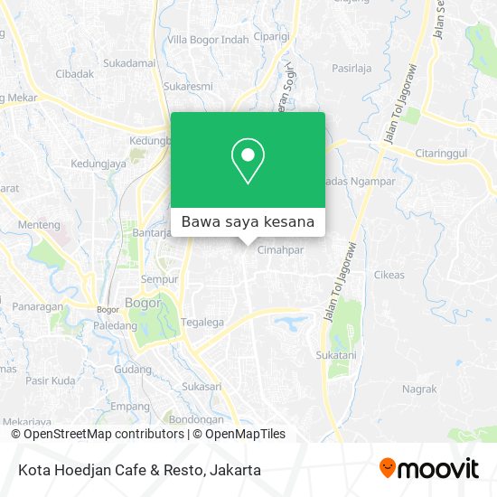 Peta Kota Hoedjan Cafe & Resto