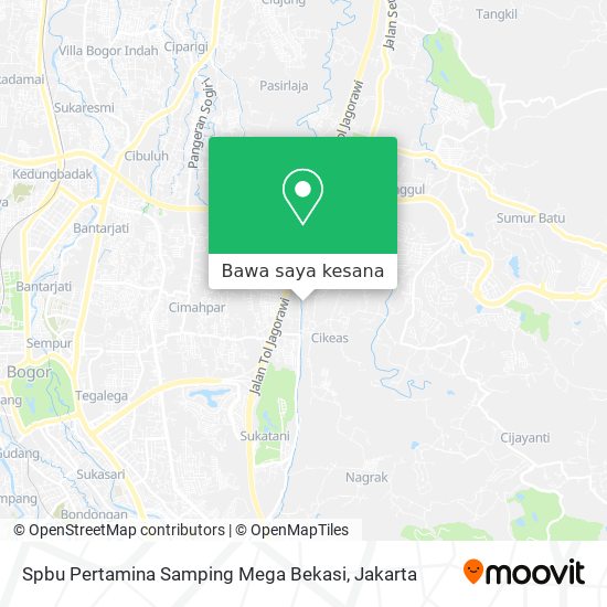 Peta Spbu Pertamina Samping Mega Bekasi