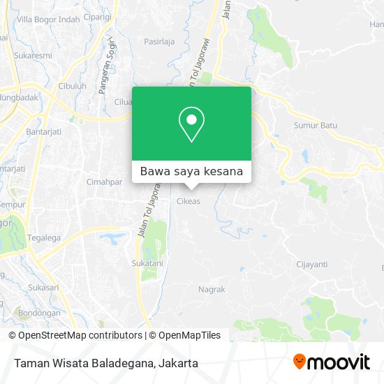 Peta Taman Wisata Baladegana