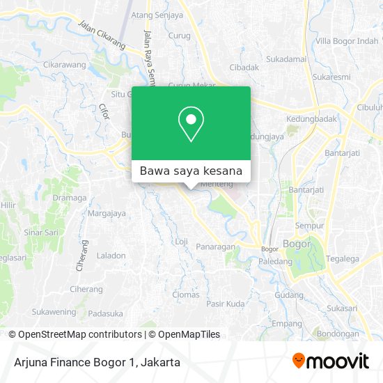 Peta Arjuna Finance Bogor 1