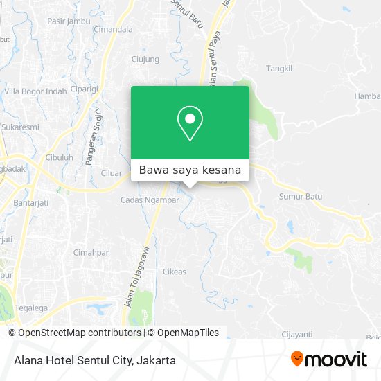 Peta Alana Hotel Sentul City